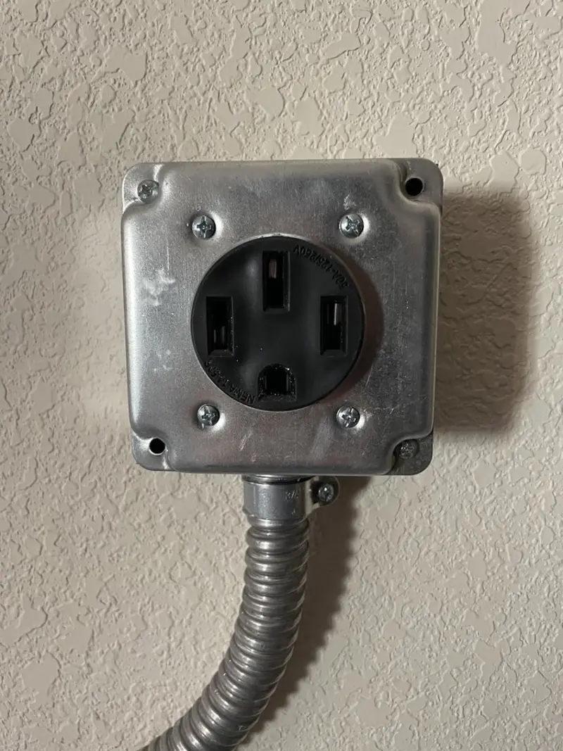 NEMA 14-50 outlet installed for Smart Home Electrical in Warren
